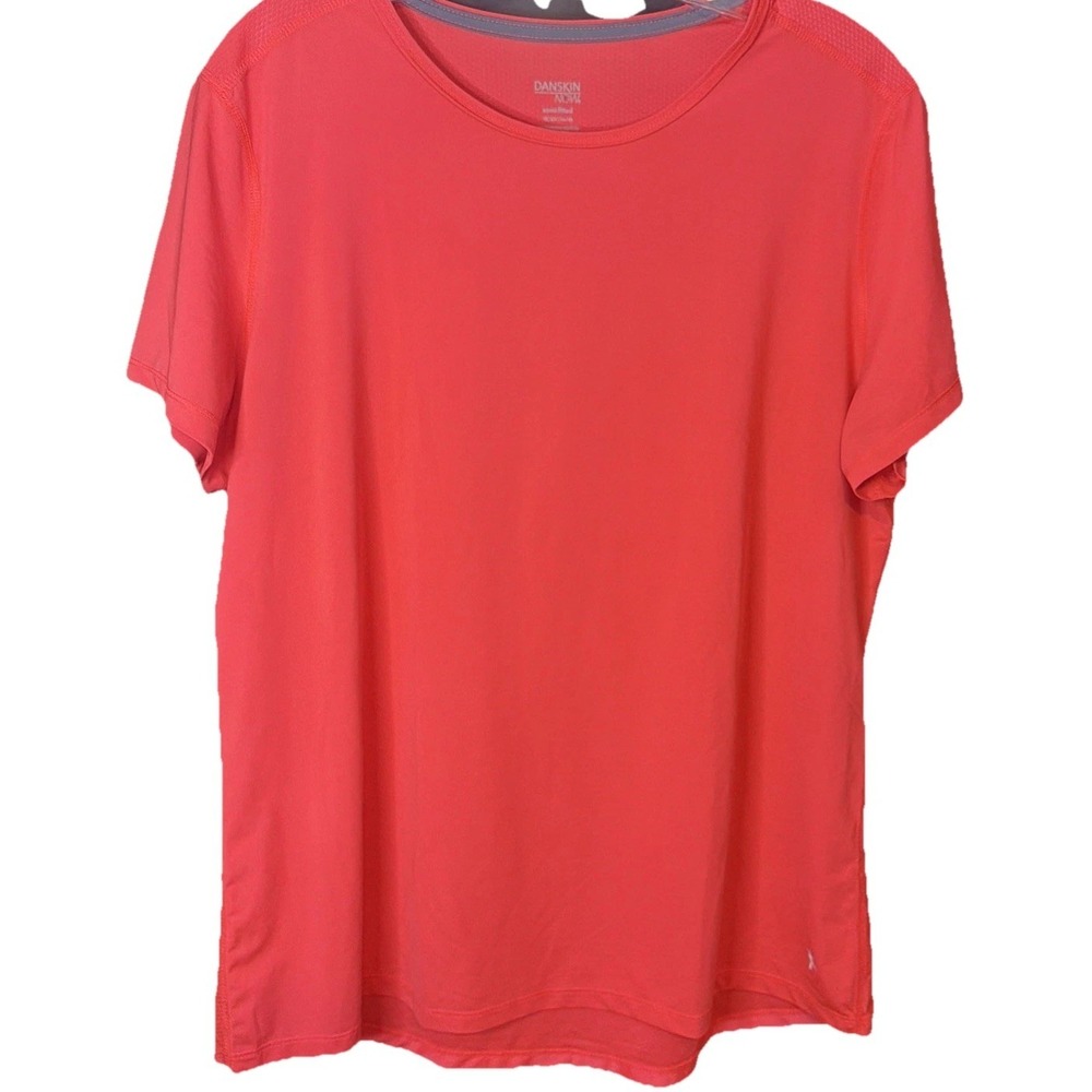 Lot Of 2 Danskin Now Dri More Women's XL Active T-Shirts Yellow Pink Athletic